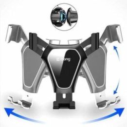 Automobilinis laikiklis Crong Gravity Auto-Clip, juodas