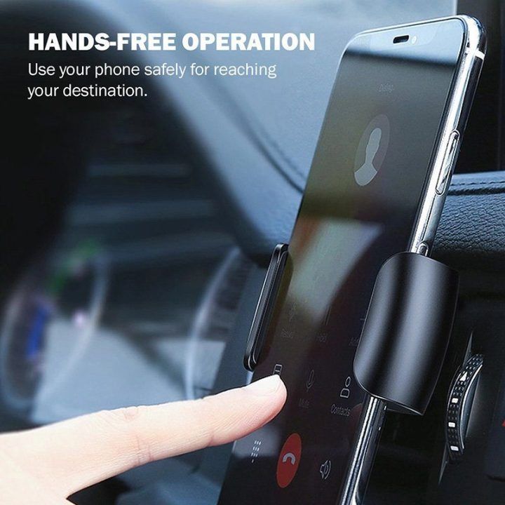 Automobilinis telefono laikiklis Crong juodas 4–6,5"