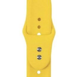 Laikrodžio dirželis Apple Watch, geltonas, silikoninis