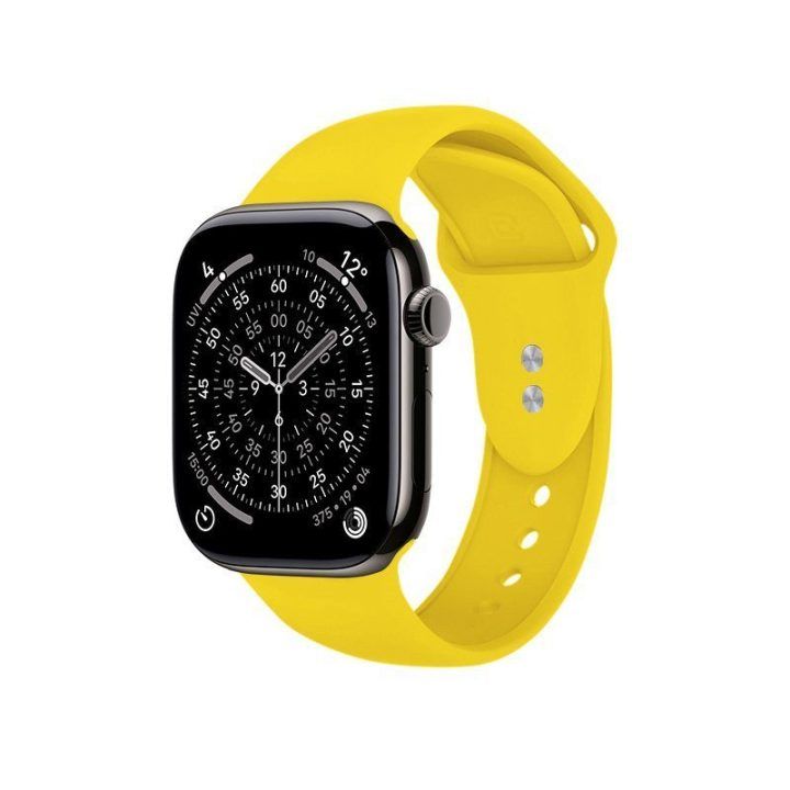 Laikrodžio dirželis Apple Watch, geltonas, silikoninis