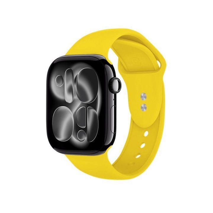 Laikrodžio dirželis Apple Watch, geltonas, silikoninis