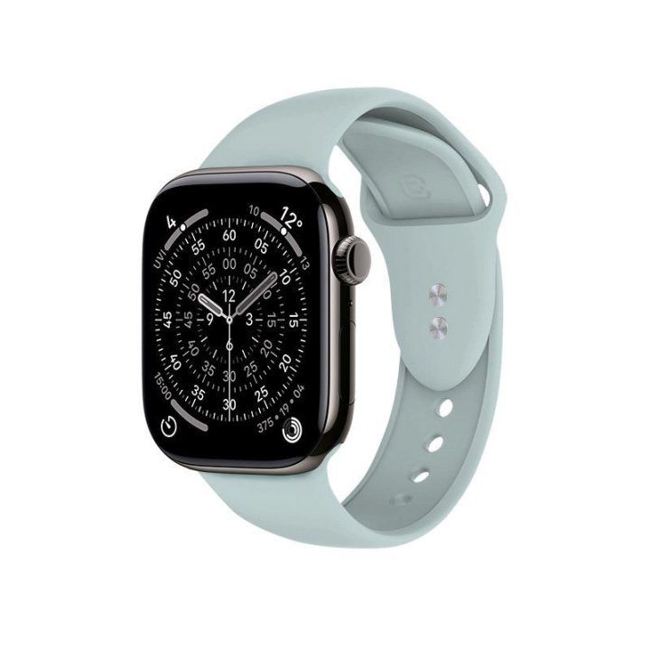 „Crong“ skystojo silikono dirželis Apple Watch, mėtų