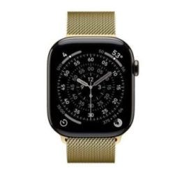 Apple Watch dirželis iš nerūdijančio plieno, auksinis