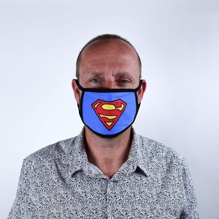 „Superman“ apsauginės kaukės su trigubu filtru