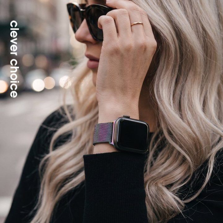 „Apple Watch“ nerūdijančio plieno dirželis „Crong Milano Steel“, 38/40/41/42 mm