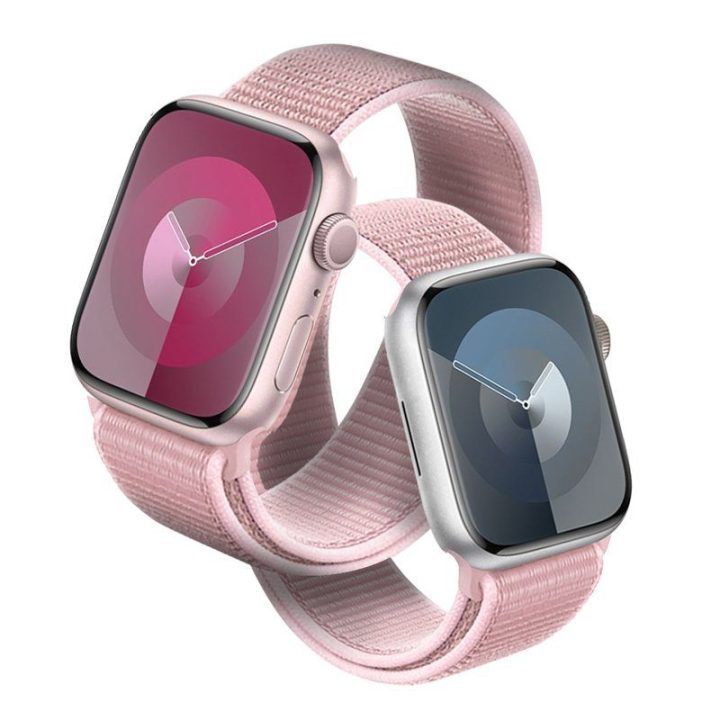 Apple Watch dirželis iš nailono, rožinis Crong 38/40/41/42 mm