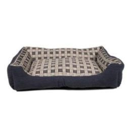Minkšta šuns sofa L, 75 × 58 × 19 cm, tamsiai mėlyna