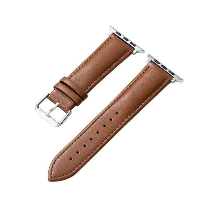 Natūralios odos dirželis Apple Watch, rudas