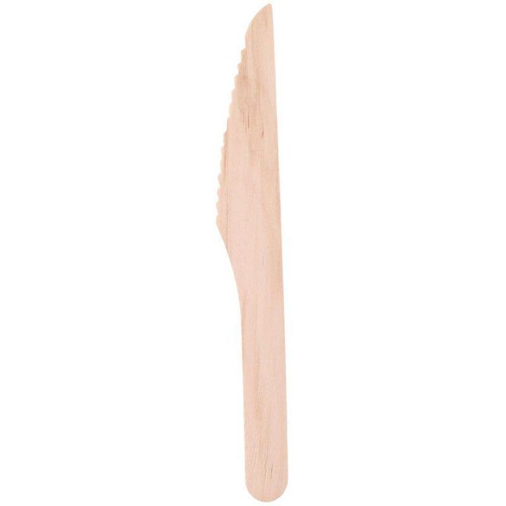 Mediniai vienkartiniai peiliai Cuisine Elegance, 12 vnt., 16 cm