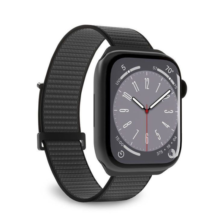Nailonas sportinis dirželis Apple Watch, juodas