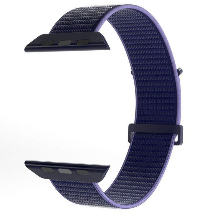 Apple Watch dirželis PURO Nylon Sport 44/45/46/49 mm, tamsiai mėlynas