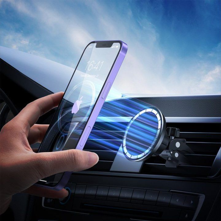 Magnetinis automobilinis laikiklis Crong Carclip Magnetic, juodas