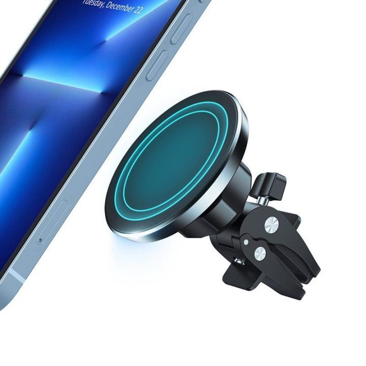 Magnetinis automobilinis laikiklis Crong Carclip Magnetic, juodas