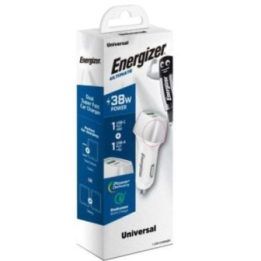 Automobilinis įkroviklis Energizer Ultimate 38 W, baltas