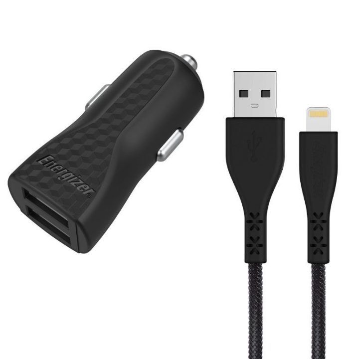 Įkroviklis automobiliui Energizer HardCase, 2x USB-A, 17 W