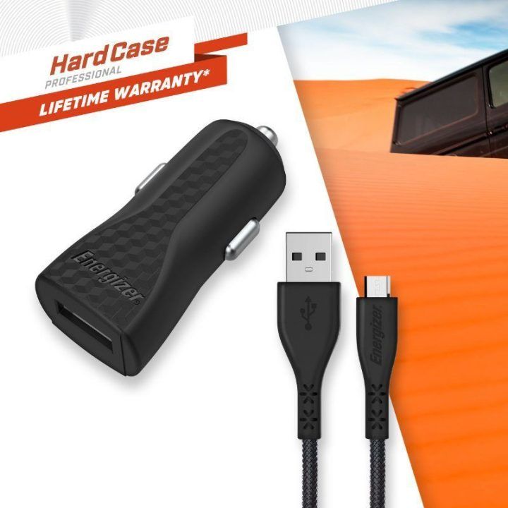 Automobilinis įkroviklis Energizer HardCase 5 W, juodas