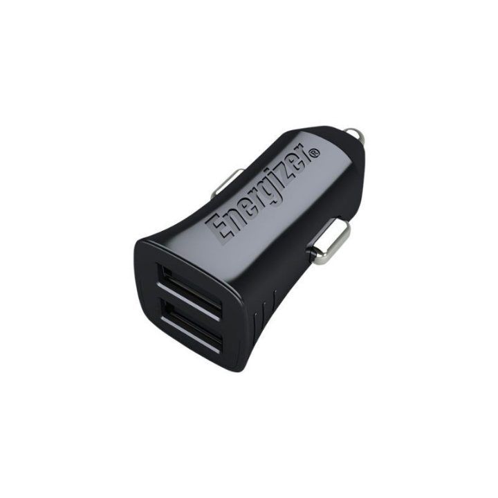 Automobilinis įkroviklis Energizer Classic 2x USB-A, 12 W, juodas