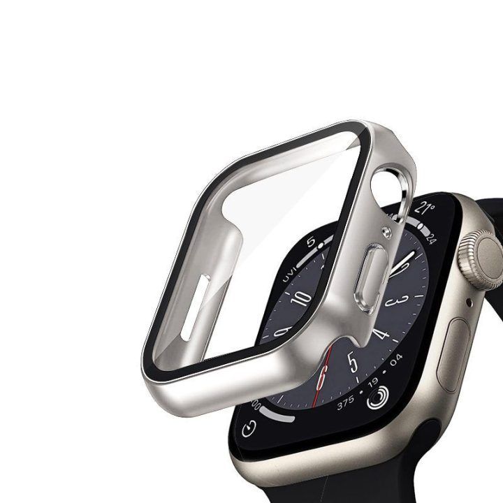 Crong hibridinis dėklas su stiklu Apple Watch 41 mm