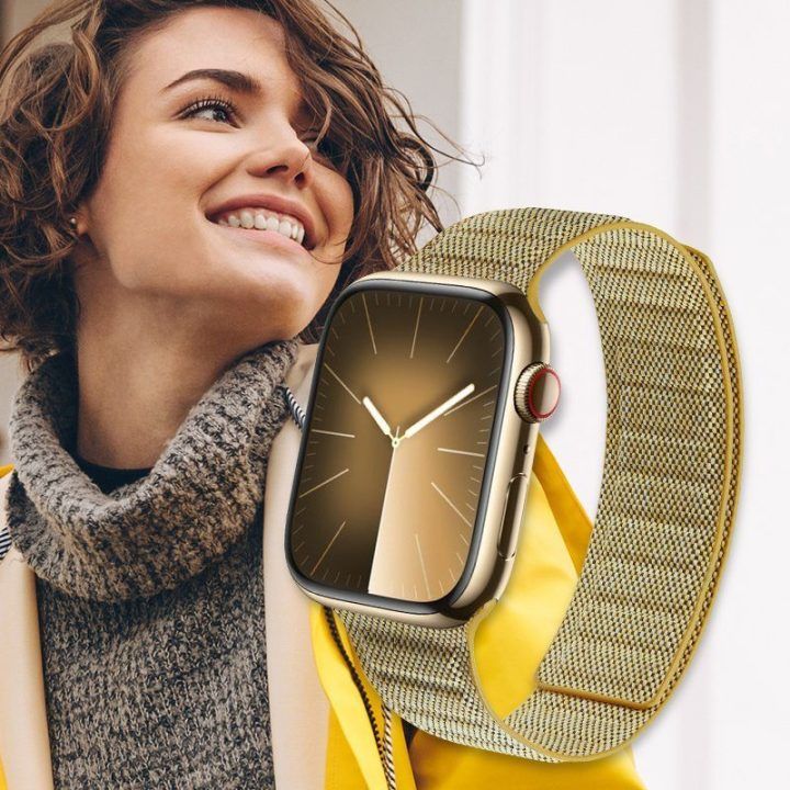 Apple Watch dirželis Crong Melange, geltonas melange