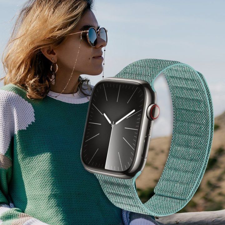 Apple Watch magnetinis dirželis 44/45/46/49 mm, mėtinės spalvos