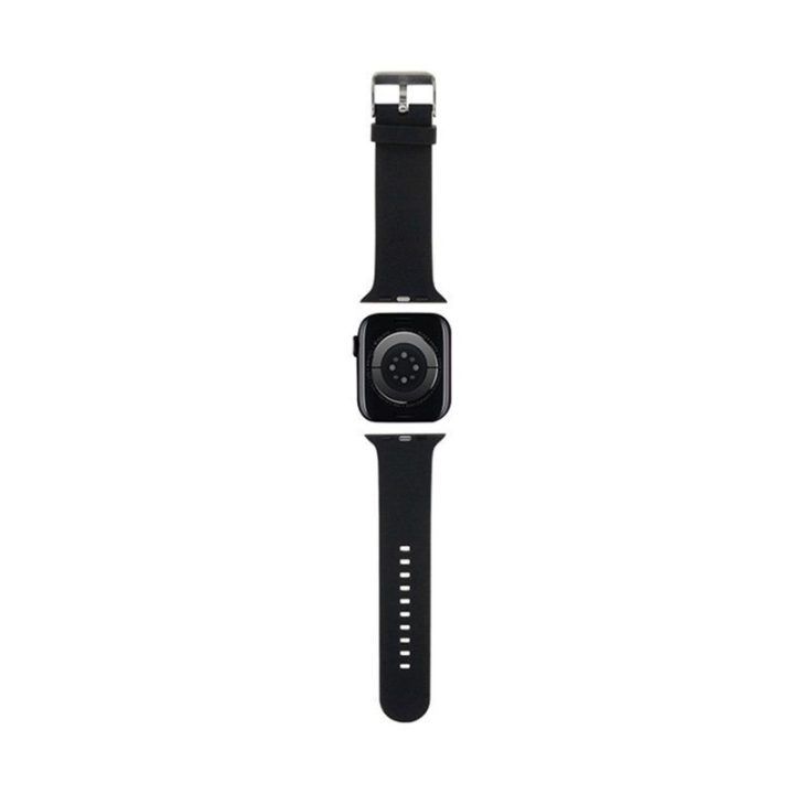 Laikrodžio dirželis Apple Watch 42/44/45/49 mm, juodas, Karl Lagerfeld