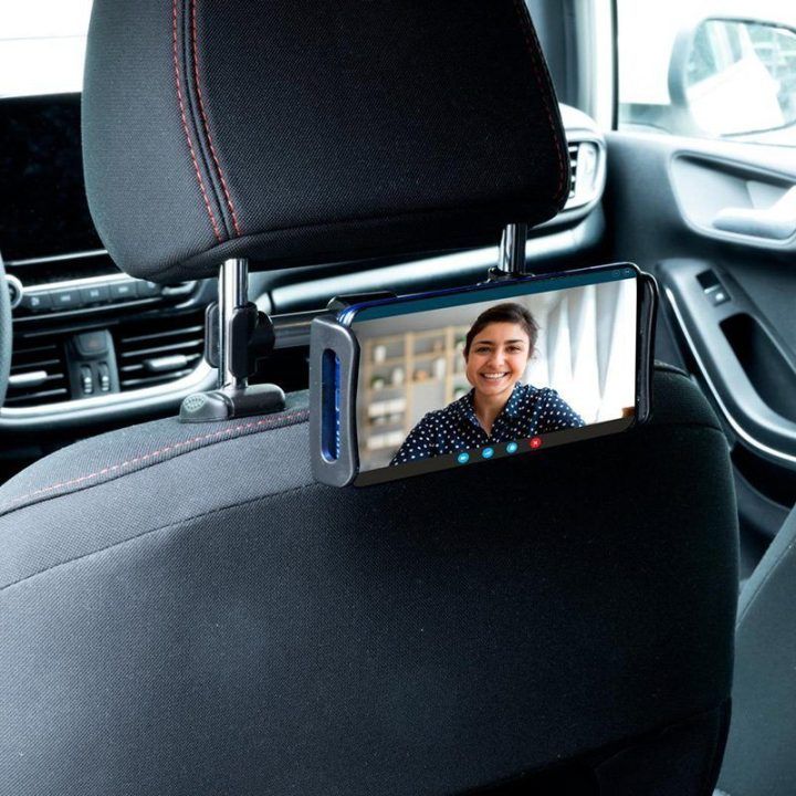 Automobilio galvos atramos laikiklis išmaniajam telefonui ir planšetei 12–21 cm Dunlop