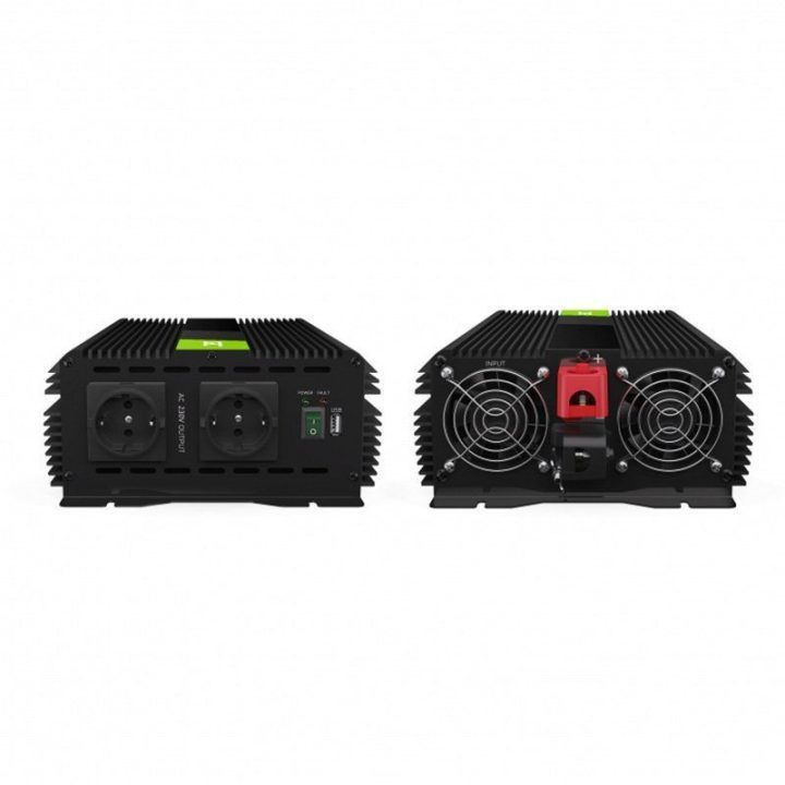 Įtampos keitiklis Green Cell PRO 12/230 V, 2000 W