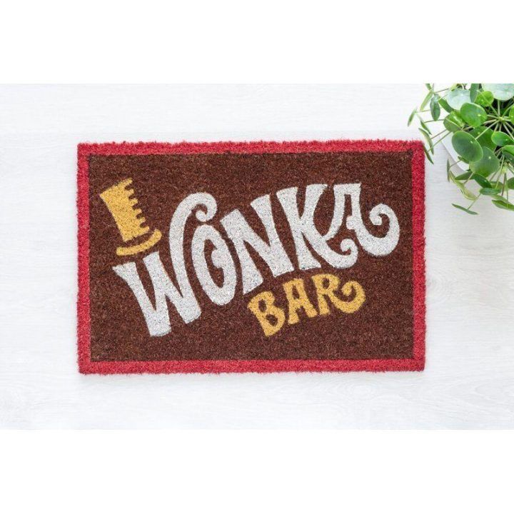 Willy Wonka durų kilimėlis iš kokoso pluošto, 40 × 60 cm