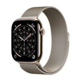 Dirželis Apple Watch, nerūdijančio plieno, Champagne