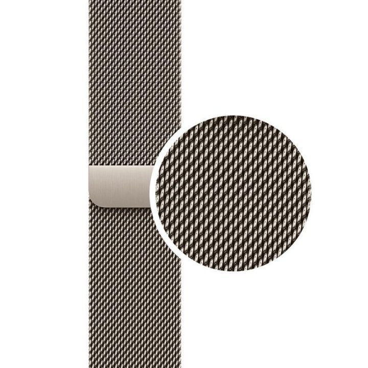 Dirželis Apple Watch, nerūdijančio plieno, Champagne