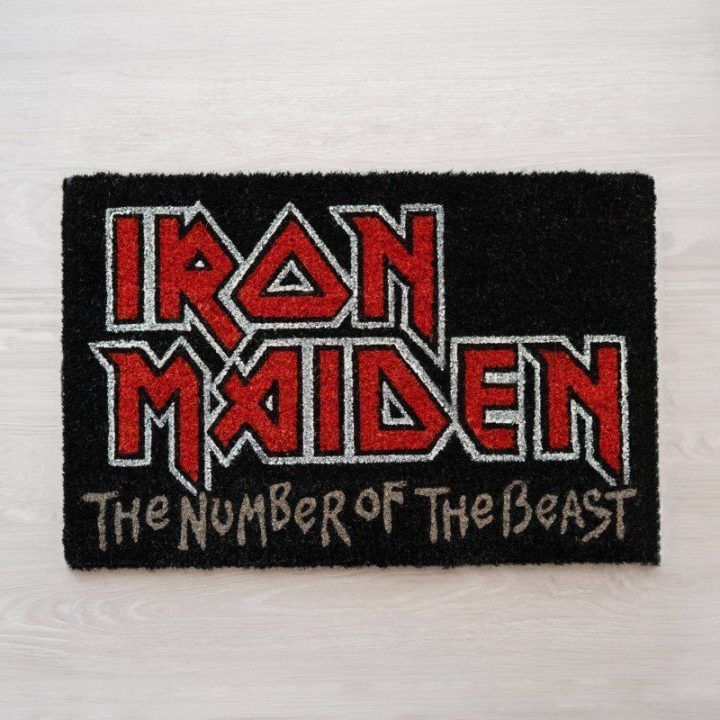 Iron Maiden kilimėlis prie durų 40 × 60 cm, kokoso pluošto