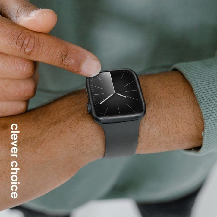 „Apple Watch“ dirželis iš skysto silikono, grafito