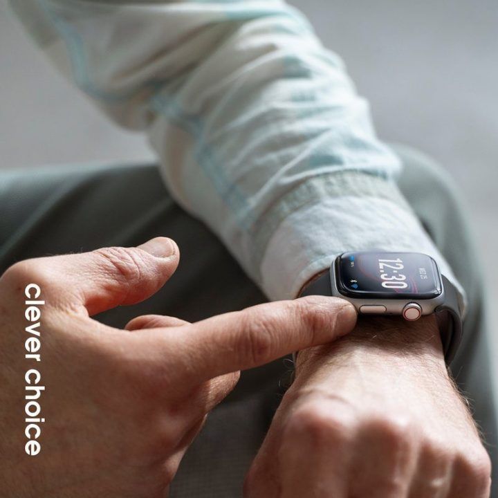„Apple Watch“ dirželis iš skysto silikono, grafito