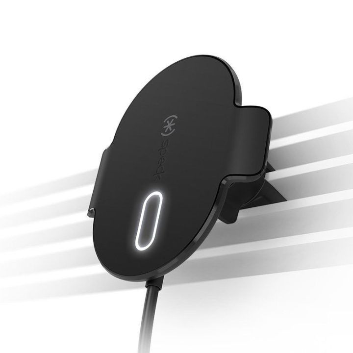 Laikiklis su belaidžiu krovimu Speck Charging Vent Mount + ClickLock, juodas