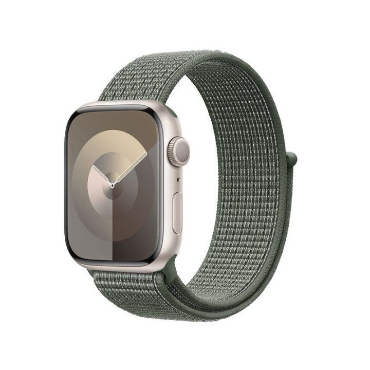 Nailoninis dirželis Apple Watch 38/40/41/42 mm, žalios spalvos
