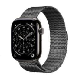 CRONG Milano Steel dirželis Apple Watch 38/40/41/42 mm, grafito