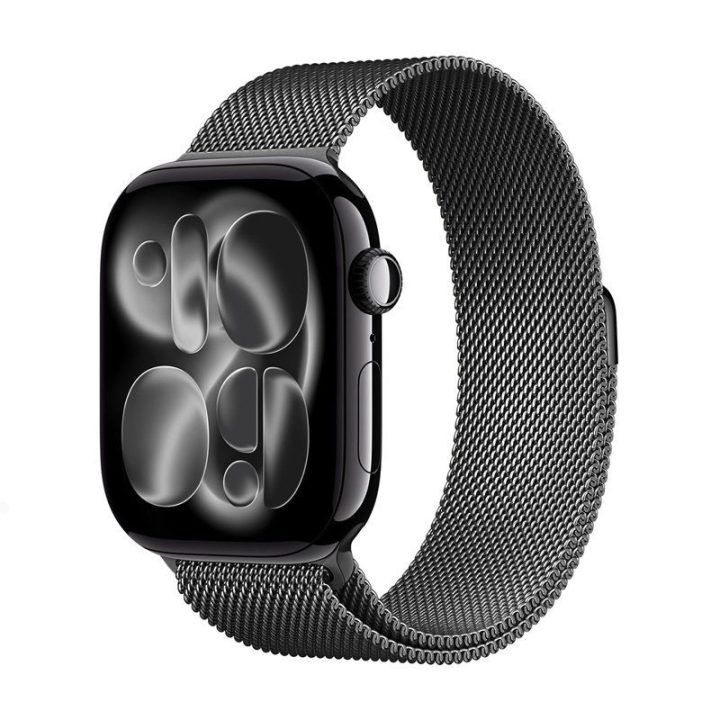 CRONG Milano Steel dirželis Apple Watch 38/40/41/42 mm, grafito
