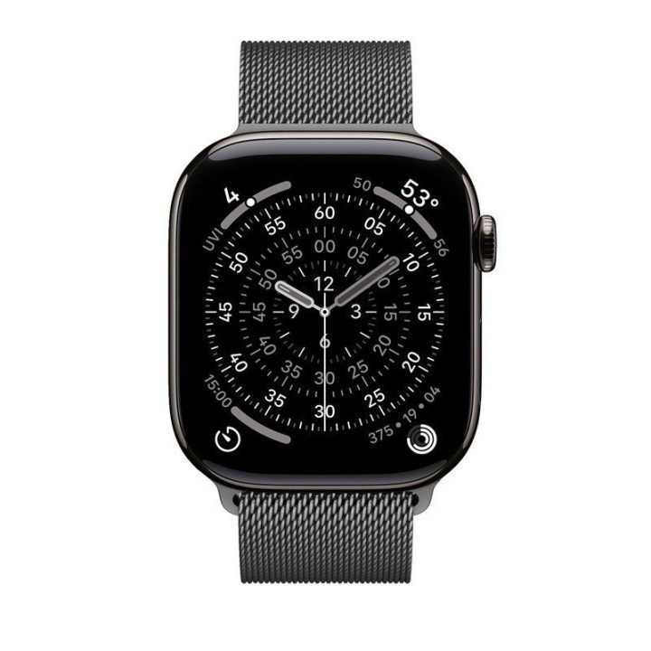CRONG Milano Steel dirželis Apple Watch 38/40/41/42 mm, grafito