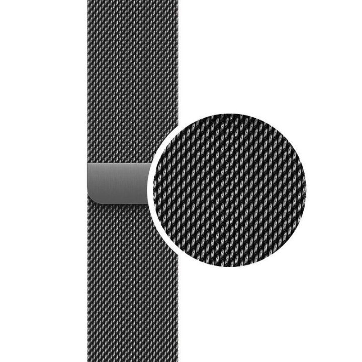 CRONG Milano Steel dirželis Apple Watch 38/40/41/42 mm, grafito