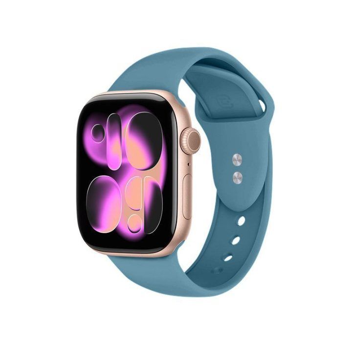 Apple Watch dirželis iš skysto silikono, 38/40/41/42 mm, Marine