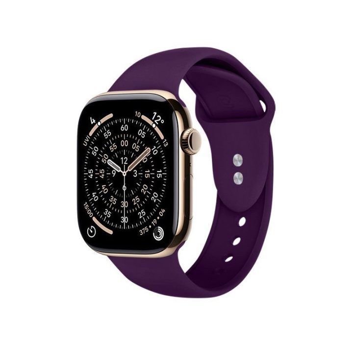 Apple Watch dirželis iš skysto silikono, Plum