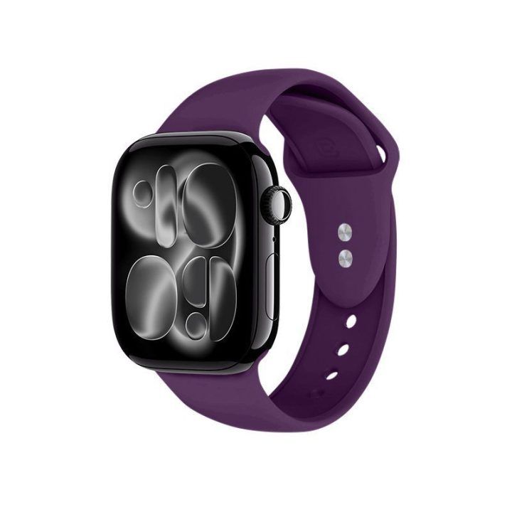 Silikoninis dirželis Apple Watch, plum spalvos