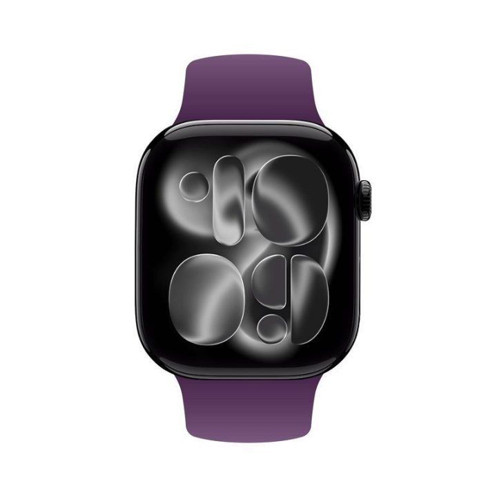 Silikoninis dirželis Apple Watch, plum spalvos