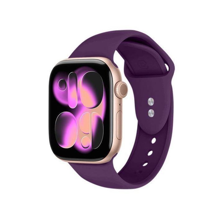 Silikoninis dirželis Apple Watch, plum spalvos