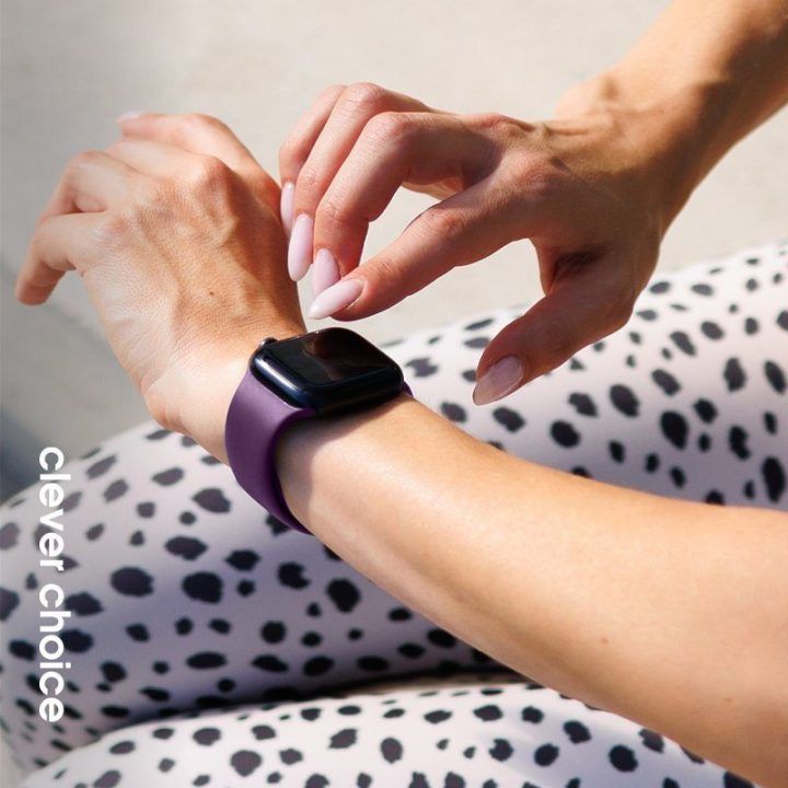 Silikoninis dirželis Apple Watch, plum spalvos