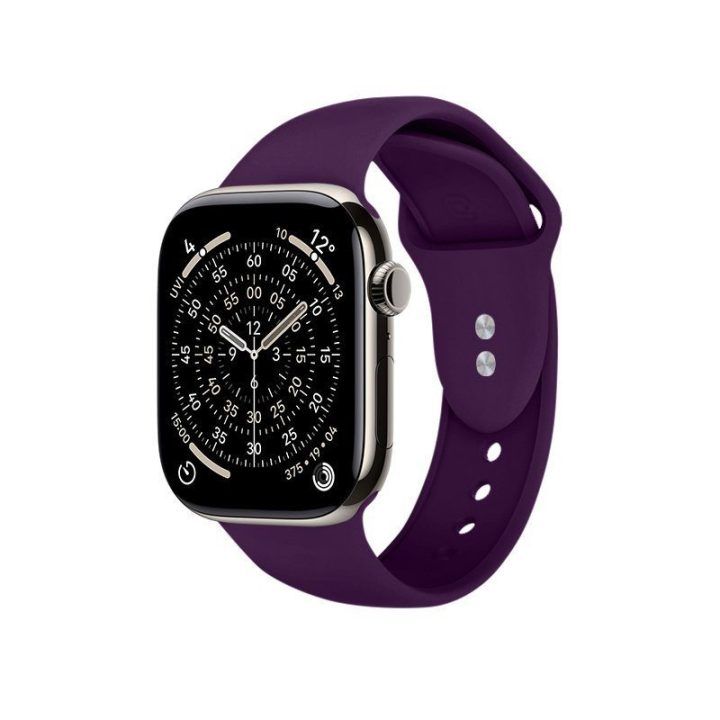 Silikoninis dirželis Apple Watch, plum spalvos