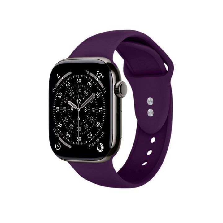 Silikoninis dirželis Apple Watch, plum spalvos