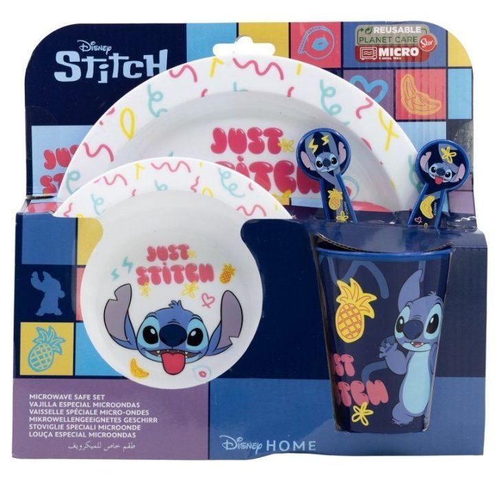 Disney Stitch 5 dalių mikrobangų indų komplektas