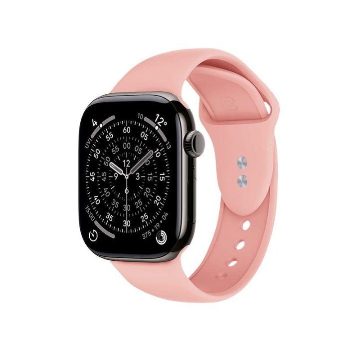 „Apple Watch“ dirželis iš skysto silikono, lašišos spalvos