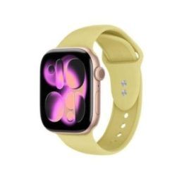 Apple Watch silikoninis dirželis Crong Liquid, straw